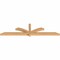 Ekena Millwork Redmond Smooth Timber Gable Bracket, Western Red Cedar, 96"W x 24"H x 3 1/2"D x 3 1/2"F, 6/12 Pitch GBW096X24X0404RED00SWR - alternate 5